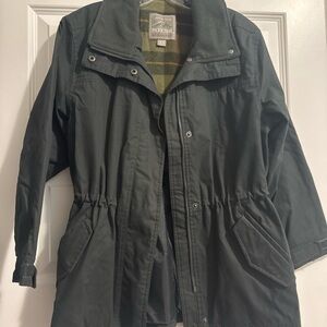 Pacific Trail Olive and Plaid Outdoor Jacket
